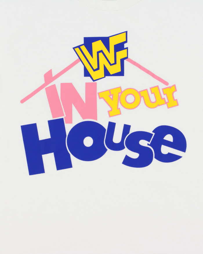 Vintage WWF In Your House Gildan Heavyweight Crewneck T-Shirt - M