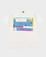 Vintage 1996 Sci-Tech Periodic Table Of The Elements Heavyweight Made In Canada Single Stitch Crewneck T-Shirt - L