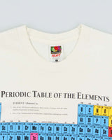 Vintage 1996 Sci-Tech Periodic Table Of The Elements Heavyweight Made In Canada Single Stitch Crewneck T-Shirt - L