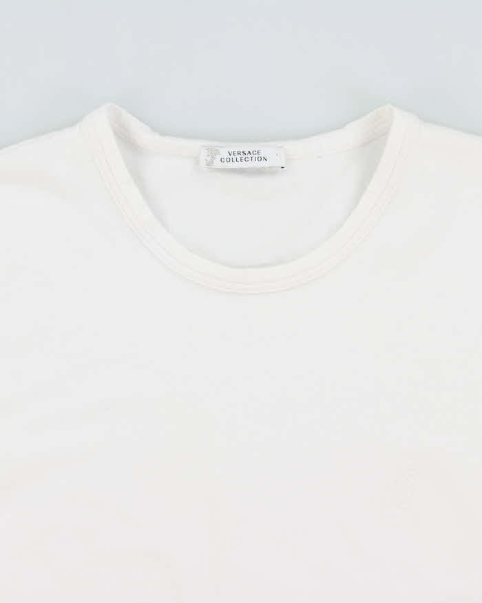 SS2013 Versace Collection Heavyweight Medusa Head Crest Fitted Crewneck T-Shirt - XL