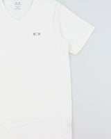 Vintage Oakley Embroidered O Logo Heavyweight V-Neck T-Shirt - L