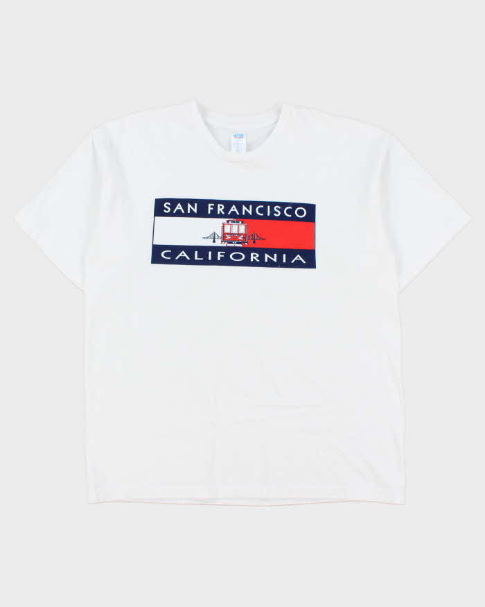 Vintage 00s San Francisco California Heavyweight Made In USA Crewneck T-Shirt - L