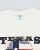 Vintage '00 Y2K Texas Lone Star State Hanes Heavyweight Crewneck T-Shirt - M