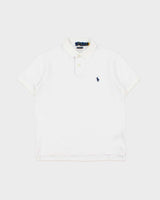 Vintage Polo Ralph Lauren White Custom Slim Fit Short Sleeve Polo Shirt - S