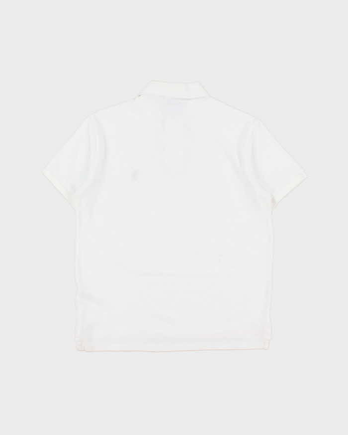 Vintage Polo Ralph Lauren White Custom Slim Fit Short Sleeve Polo Shirt - S