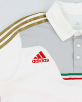 Vintage 2013-14 Adidas AC Milan FC Embroidered Short Sleeve Football Polo Shirt - L