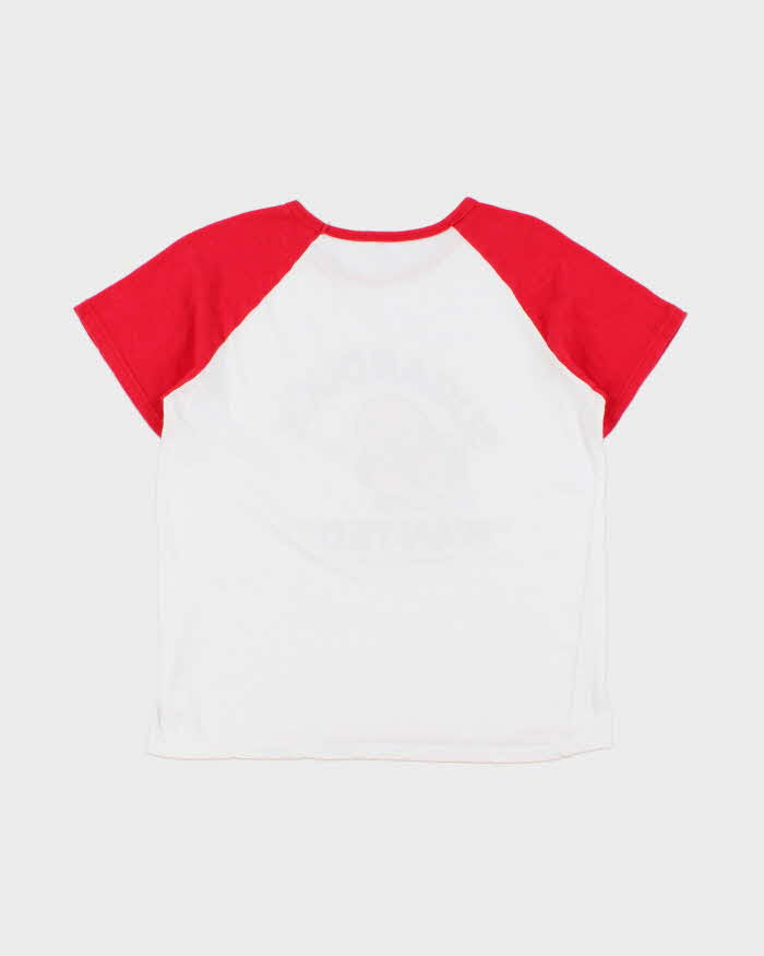 Vintage Y2K 00s Sugarduck 'Wanted' Crewneck Raglan T-Shirt - M
