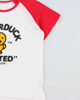 Vintage Y2K 00s Sugarduck 'Wanted' Crewneck Raglan T-Shirt - M