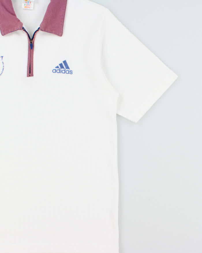 Vintage 2001 Adidas IAAF Athletics World Championships Embroidered Short Sleeve Waffle Polo Shirt - M