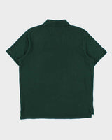 Vintage Polo Ralph Lauren British Racing Green Custom Slim Fit Short Sleeve Polo Shirt - L