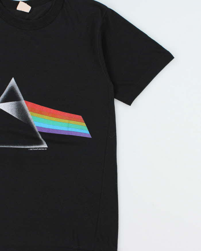 Vintage 1987 Pink Floyd Dark Side Of The Moon North America Tour Single Stitch Made In Canada Crewneck T-Shirt - L