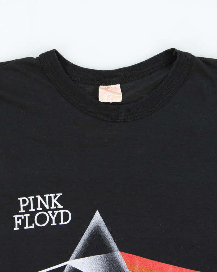 Vintage 1987 Pink Floyd Dark Side Of The Moon North America Tour Single Stitch Made In Canada Crewneck T-Shirt - L