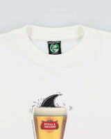 Vintage 1990s Spielberg's Stella Artois Jaws Movie Heavyweight Crewneck T-Shirt - XL
