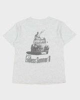 Vintage 1994 Bruce Brown's 'The Endless Summer II' Surfing Doc Grey Marl Heavyweight Made In USA Single Stitch Crewneck T-Shirt - L