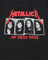 Vintage Y2K 00s Metallica And Justice For All Heavyweight Bomber Tag Crewneck T-Shirt - L