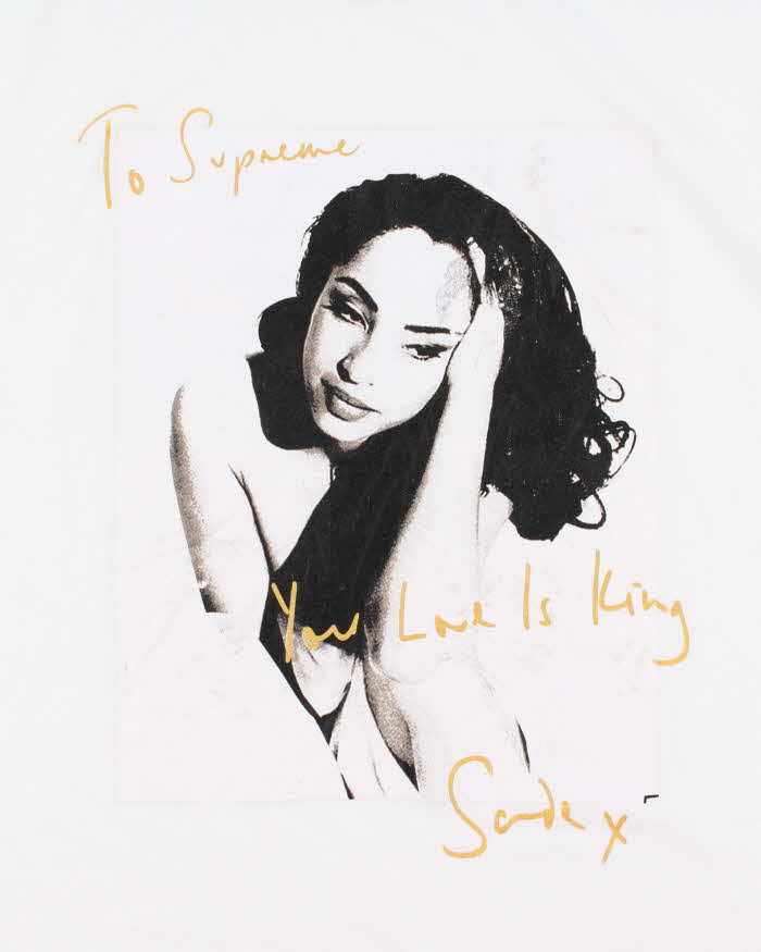SS17 Supreme Sade 'Your Love Is King' Heavyweight Crewneck T-Shirt - L