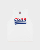 Vintage 1990s Cuba Spell Out Heavyweight Tank Top Vest - L