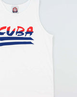 Vintage 1990s Cuba Spell Out Heavyweight Tank Top Vest - L