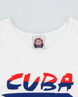 Vintage 1990s Cuba Spell Out Heavyweight Tank Top Vest - L