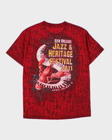 Vintage New Orleans Jazz 2011 Limited Edition Heavyweight Crewneck T-Shirt - M