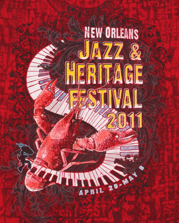 Vintage New Orleans Jazz 2011 Limited Edition Heavyweight Crewneck T-Shirt - M