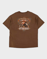 Vintage Y2K 00s Wrangler Heavyweight 'This Ain't My First Rodeo' Crewneck T-Shirt - XXL