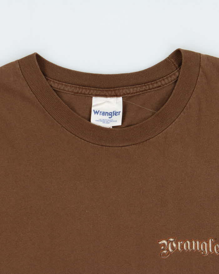 Vintage Y2K 00s Wrangler Heavyweight 'This Ain't My First Rodeo' Crewneck T-Shirt - XXL