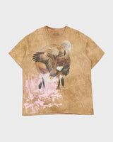 Vintage Y2K 00s The Mountain Heavyweight Made In USA Tie-Dye Eagle Crewneck T-Shirt - XL