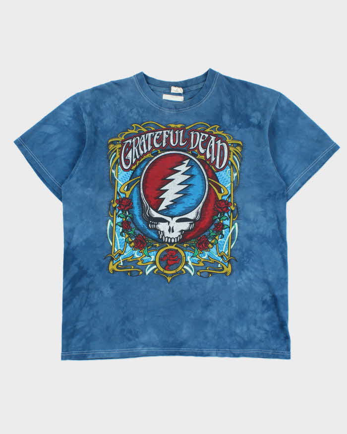 Vintage '08 Grateful Dead Tie-Dye Anvil Heavyweight Crewneck T-Shirt - L