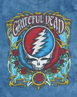 Vintage '08 Grateful Dead Tie-Dye Anvil Heavyweight Crewneck T-Shirt - L
