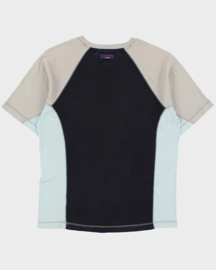 Vintage Y2K 00s Tommy Jeans Heavyweight Panel Stitch Crewneck T-Shirt - L