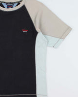 Vintage Y2K 00s Tommy Jeans Heavyweight Panel Stitch Crewneck T-Shirt - L