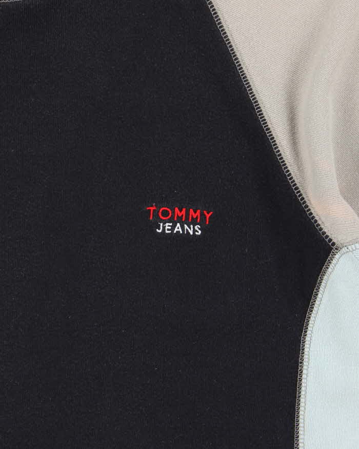 Vintage Y2K 00s Tommy Jeans Heavyweight Panel Stitch Crewneck T-Shirt - L