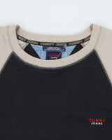 Vintage Y2K 00s Tommy Jeans Heavyweight Panel Stitch Crewneck T-Shirt - L