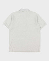 Vintage Lacoste Grey Marl Classic Fit Short Sleeve Polo Shirt - L