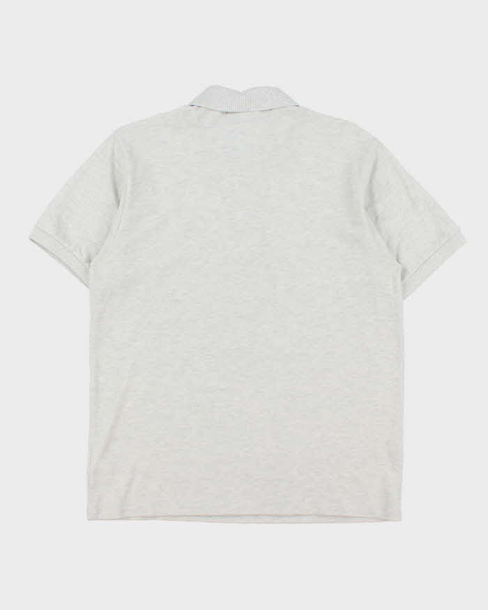 Vintage Lacoste Grey Marl Classic Fit Short Sleeve Polo Shirt - L