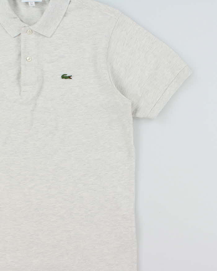 Vintage Lacoste Grey Marl Classic Fit Short Sleeve Polo Shirt - L