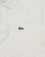 Vintage Lacoste Grey Marl Classic Fit Short Sleeve Polo Shirt - L