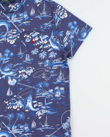 Vintage Polo Ralph Lauren Hawaiian Single Stitch Classic Fit Crewneck Pocket T-Shirt - L