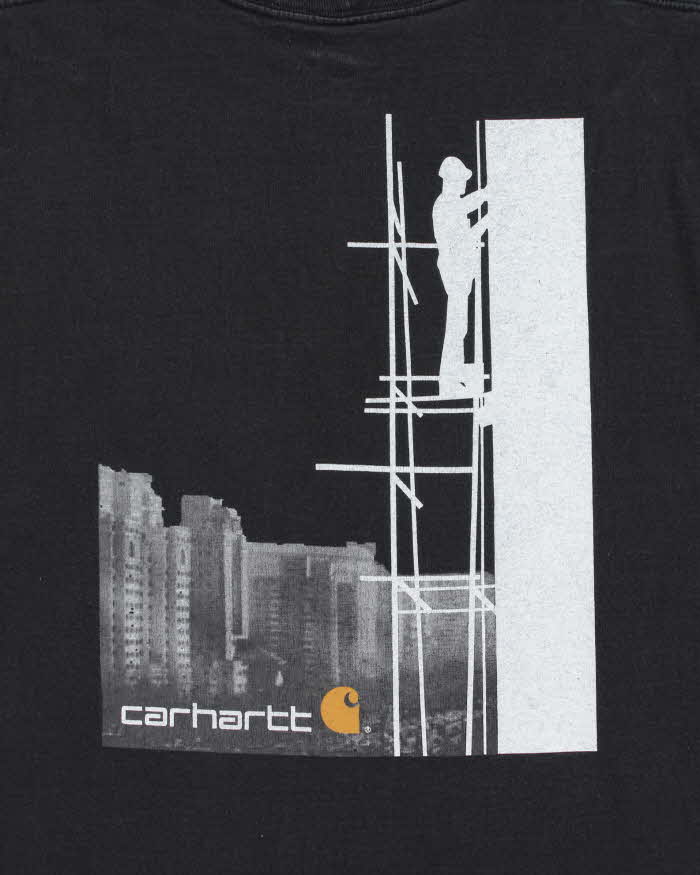 Vintage Y2K '09 Carhartt K258 Heavyweight Scaffold Workman Crewneck T-Shirt - M