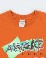 Vintage '05 Y2K Awake Terracotta Heavyweight Ultra Gildan Crewneck T-Shirt - M
