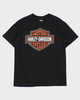 Vintage Harley Davidson Jacox Mississauga Ontario Heavyweight Crewneck T-Shirt - L