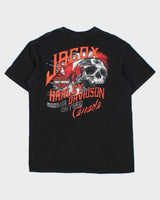 Vintage Harley Davidson Jacox Mississauga Ontario Heavyweight Crewneck T-Shirt - L