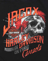 Vintage Harley Davidson Jacox Mississauga Ontario Heavyweight Crewneck T-Shirt - L