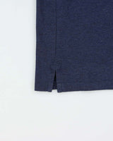 Vintage Polo Ralph Lauren Navy Marl Custom Slim Fit Short Sleeve Polo Shirt - L