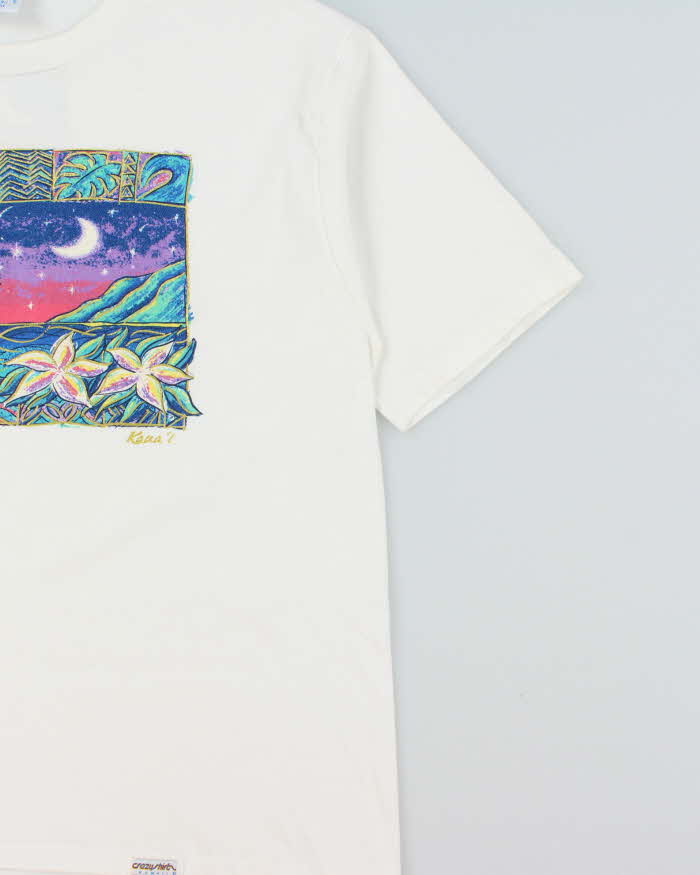Vintage 1990s Ke Ahiali Malie Heavyweight Crazy Shirts Hawaii Single Stitch Made In USA Crewneck T-Shirt - L