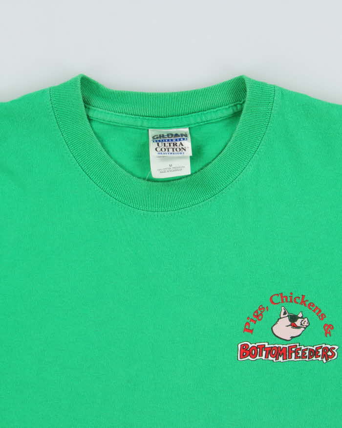 Vintage Y2K 00s Bottom Feeders Alabama Heavyweight Gildan Ultra Crewneck T-Shirt - M