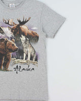Vintage Y2K 00s Alaska Wildlife Heavyweight Delta Pro Crewneck T-Shirt - S