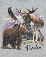 Vintage Y2K 00s Alaska Wildlife Heavyweight Delta Pro Crewneck T-Shirt - S