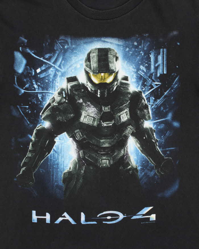 Vintage 2012 Microsoft Halo 4 Release Promo Heavyweight Crewneck T-Shirt - M